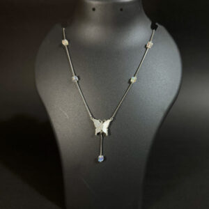 Elegant Butterfly Pendant Necklace – 92.5 Sterling Silver